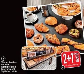 Cora Viennoiseries en vrac koffiekoeken los verkocht aanbieding