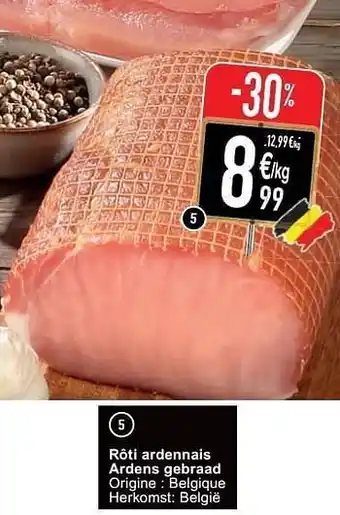 Cora Rôti ardennais ardens gebraad aanbieding