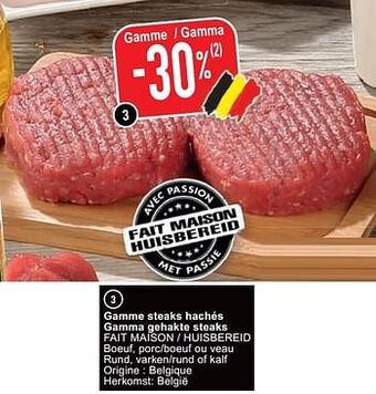 Cora Gamme steaks hachés gamma gehakte steaks fait maison - huisbereid aanbieding