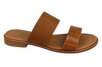 Berca Shoes Esprit Muiltjes Dames Moa Combo - Cognac aanbieding