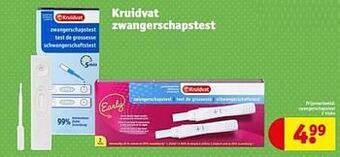 Kruidvat Zwangerschapstest aanbieding