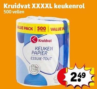 Kruidvat Kruidvat xxxxl keukenrol aanbieding