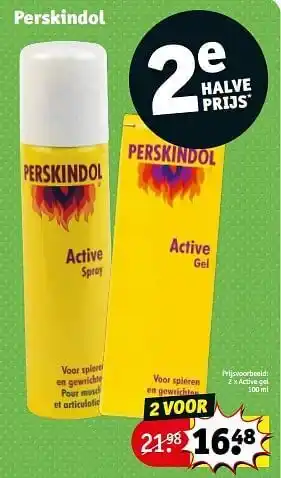 Kruidvat Active gel aanbieding