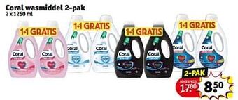 Kruidvat Coral wasmiddel aanbieding