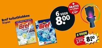 Kruidvat Bref toiletblokken aanbieding