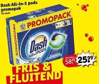 Kruidvat Dash all-in-1 pods promopak aanbieding