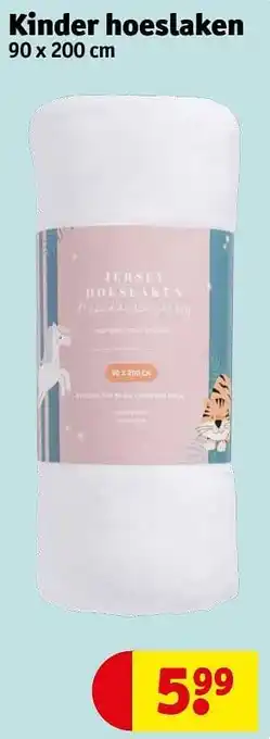 Kruidvat Kinder hoeslaken aanbieding