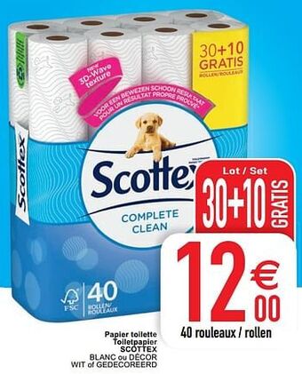 Cora Papier toilette toiletpapier scottex blanc ou décor wit of gedecoreerd aanbieding