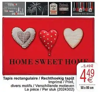 Cora Tapis rectangulaire - rechthoekig tapijt aanbieding