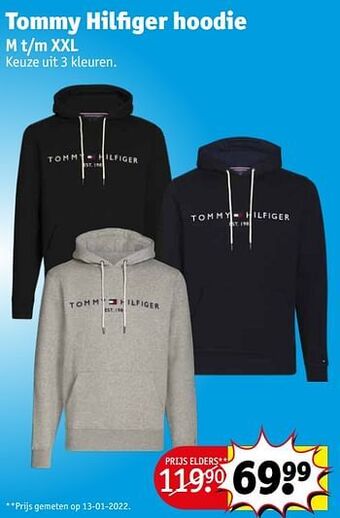 Kruidvat Tommy hilfiger hoodie aanbieding