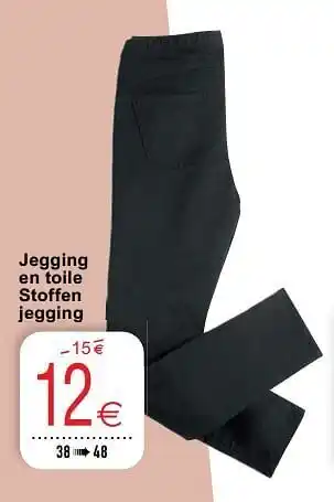 Jegging en toile stoffen jegging