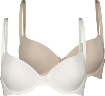 HEMA HEMA Voorgevormde Push-up Beugel Bh - 2 Stuks Beige (beige) aanbieding