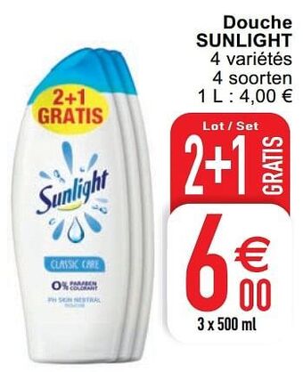 Cora Douche sunlight aanbieding