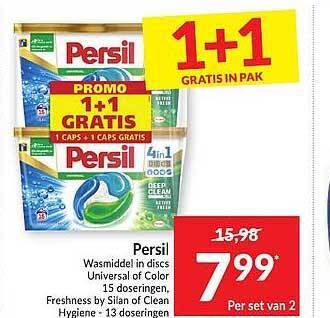 Intermarché Persil Wasmiddel In Discs aanbieding