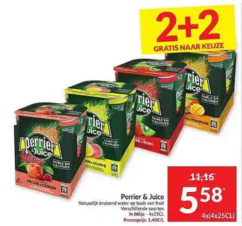 Perrier & Juice Natuurlijk Bruisend Water Op Basis Van Fruit