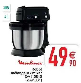 Cora Moulinex robot mélangeur - mixer qa110810 aanbieding