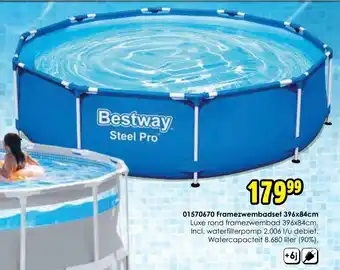 ToyChamp Bestway SteelPro Framezwembadset 396*84cm aanbieding