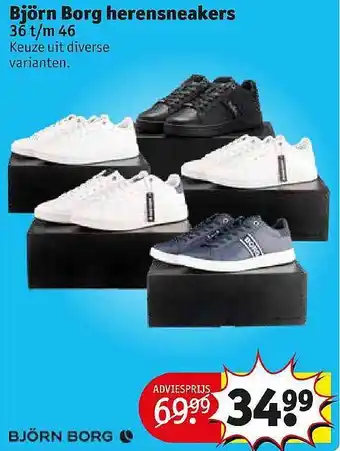 Kruidvat Bjorn Borg Herensneakers aanbieding