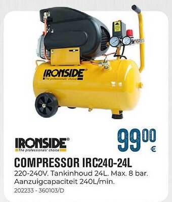 Meno Pro Ironside Compressor Irc240-24l aanbieding