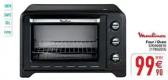 Cora Moulinex four - oven ox464810 aanbieding