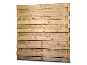 Hubo Tuinscherm recht dichtgeschroefd 180x180 cm aanbieding