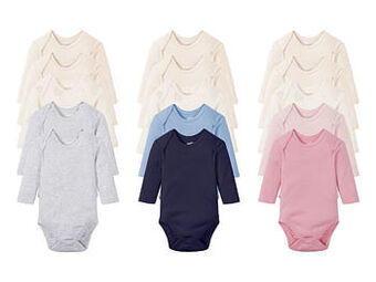 LUPILU® Set van 5 biokatoenen body’s met lange mouwen