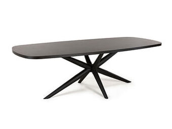 Deba Meubelen Eetkamertafel STATUS - Zwart Hout Zwart aanbieding