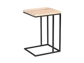 Deba Meubelen Bijzettafel RENE - Zwart/sonoma eiken Hout aanbieding