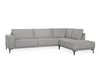 Deba Meubelen Hoekzetel COPENHAGEN - Ramira Grey Lichtgrijs aanbieding