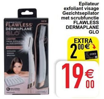 Epilateur exfoliant visage gezichtsepilator met scrubfunctie flawless dermaplane glo