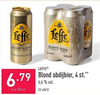 ALDI Leffe Blond Abdijbier aanbieding