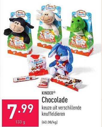ALDI Kinder Chocolade aanbieding