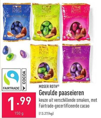 ALDI Moser Roth Gevulde Paaseieren aanbieding