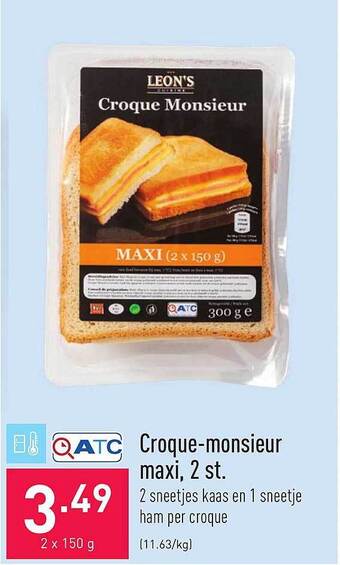 ALDI Croque-monsieur Maxi 2 St. aanbieding