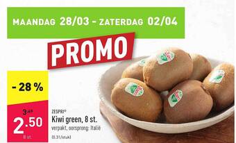ALDI Zespri Kiwi Green 8 St. aanbieding