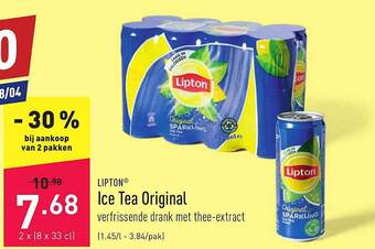 ALDI Lipton Ice Tea Original aanbieding