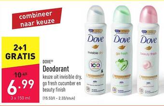 ALDI Dove Deodorant aanbieding