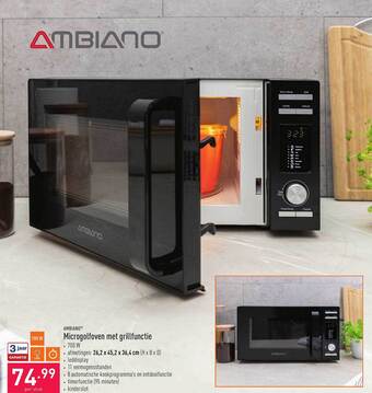 ALDI Ambiano Microgolfoven Met Grillfunctie aanbieding