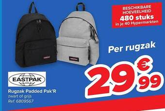 Carrefour Rugzak Padded Pak'r Eastpak aanbieding