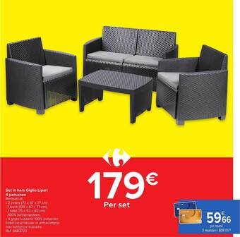 Carrefour Set In Hars Giglio Lipari 4 Personen aanbieding