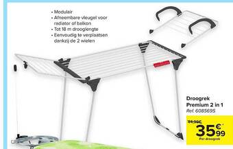 Carrefour Droogrek Premium 2 In 1 aanbieding