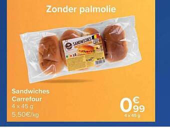 Carrefour Sandwiches Carrefour aanbieding