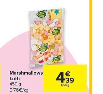 Carrefour Marshmallows Lutti aanbieding