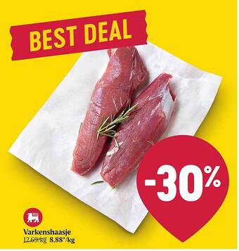 Delhaize Varkenshaasje aanbieding