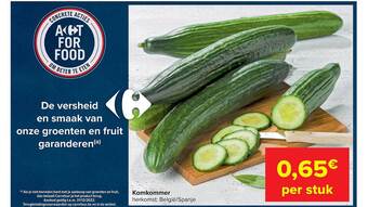 Carrefour Komkommer aanbieding