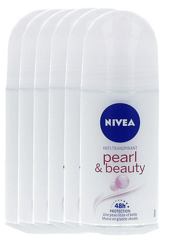De Online Drogist Nivea Pearl & Beauty Roll-on Voordeelverpakking aanbieding