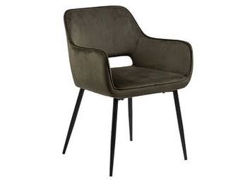 Deba Meubelen Eetkamerstoel RANJA - Olive Green Groen aanbieding