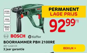 Brico Bosch Boorhammer PBH 2100RE aanbieding