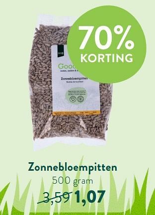 Holland & Barrett Zonnebloempitten aanbieding