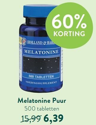 Holland & Barrett Melatonine puur aanbieding